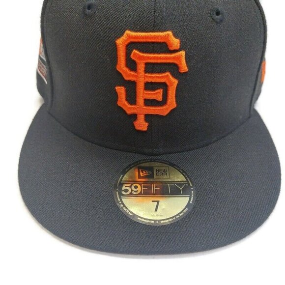 59Fifty New Era San Francisco Giants Fitted Hat Cap 100th Anniversary Size 7 - Picture 2 of 8